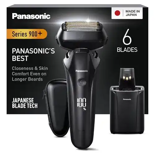 Nass-Trocken-Rasierer Panasonic Series 900 ES-LS9A-K803 mit 6 Klingen