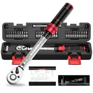 Vanpo Drehmomentschlüssel 1/4 Zoll, 1-25 Nm, 32-teiliges Set