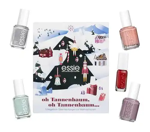 Adventskalender Beauty Essie Geschenkset 2023 mit 5 Teilen und 4 Farben