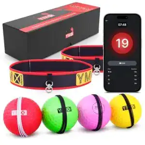Reflexball Boxen YMX mit 4 Bällen und 2 Stirnbändern für Training