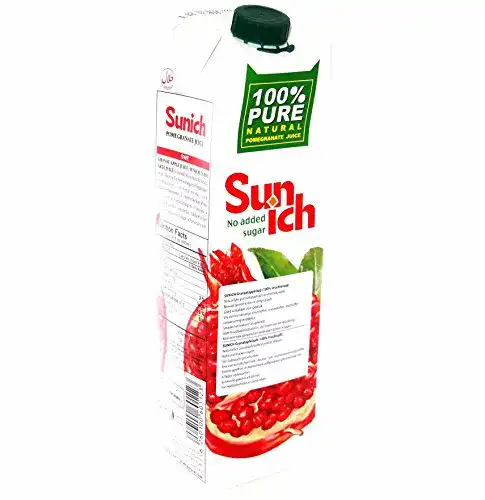 Granatapfelsaft Sunich 12 x 1 L – 100% aus Konzentrat ohne Zucker