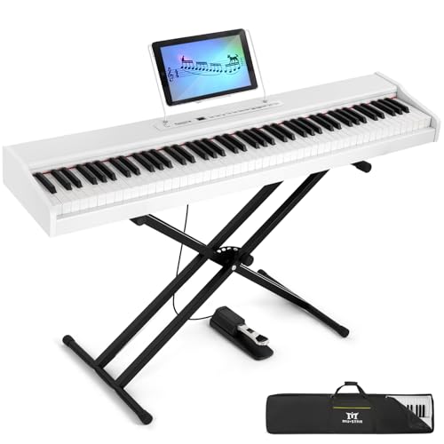 MUSTAR Digitalpiano mit 88 Tasten und Bluetooth-Funktion