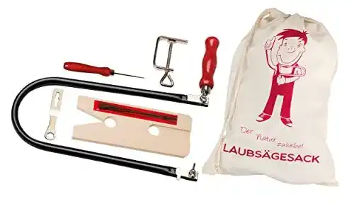 Laubsäge Pebaro 970 – Komplettes Set mit 13 Teilen im Stoffbeutel