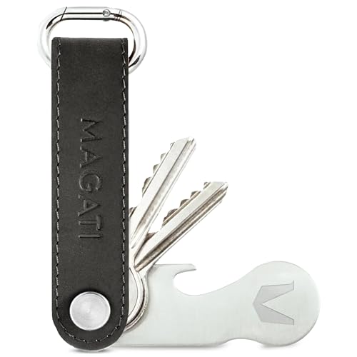 Schlüssel Organizer MAGATI Key Organizer aus Leder und Edelstahl
