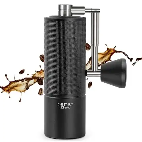 Timemore Chestnut C3s PRO manuelle Kaffeemühle mit Edelstahl Kegelschliff