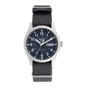 Seiko 5 Sports Herrenautomatik Uhr Edelstahl mit Textilarmband