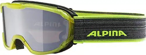 Alpina Pheos Skibrille mit verspiegelten Gläsern und Kontrastverstärkung
