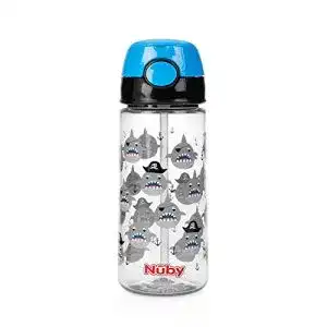 Trinkhalmflasche Nuby – Tritan Trinkbecher mit Silikonhalm