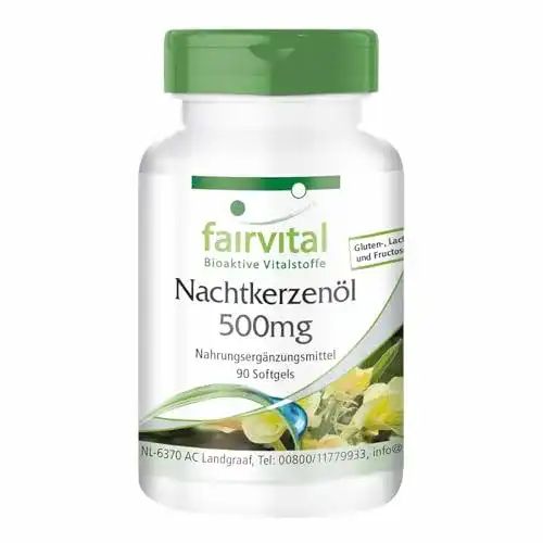 Nachtkerzenöl Kapseln 500mg von Fairvital, 90 Softgels