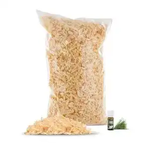 Zirbenspäne Zirbelino 1kg mit 10ml Bio-Zirbenöl aus zertifiziertem Zirbenholz