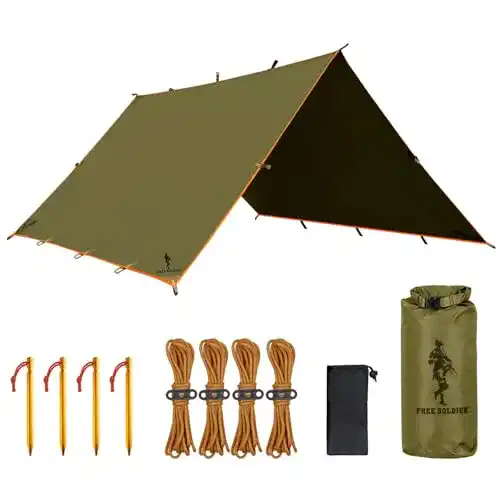 Tarp Free Soldier wasserdicht 3×3,2m ultraleicht mit UV-Schutz