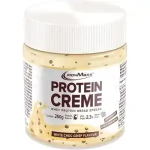 Protein Creme Ironmaxx White Chocolate Crisp 250g – Hoher Proteingehalt
