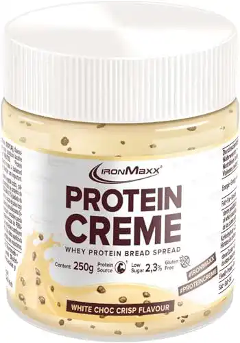 Protein Creme Ironmaxx White Chocolate Crisp 250g – Hoher Proteingehalt