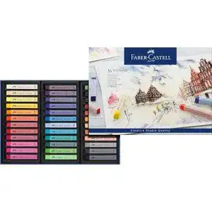 Pastellkreide Faber-Castell 128336 – Softpastell, 36 Farben, weich