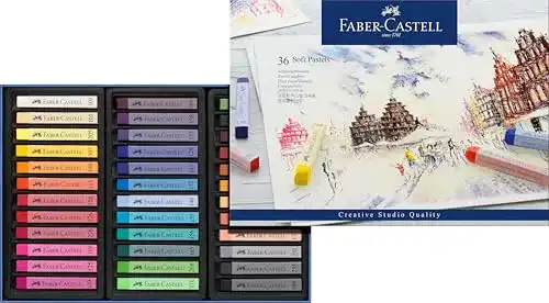Pastellkreide Faber-Castell 128336 – Softpastell, 36 Farben, weich