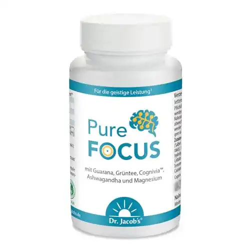 Koffeintabletten Dr. Jacob’s Pure Focus 83 g Dose mit Salbei
