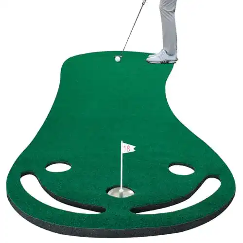 Crestgolf Putting-Matte mit Übungsball für Zuhause