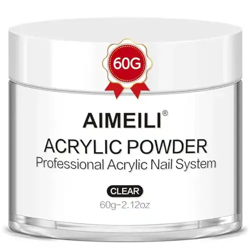 Acrylpulver AIMEILI Klar 60g für Nagelverlängerungen und -dekorationen