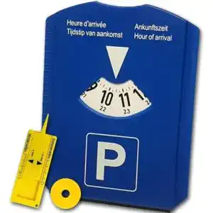 Parkscheibe M&H-24 für Auto und Motorrad mit integriertem Eiskratzer