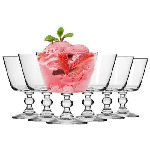 Eisbecher Krosno Eisschale für Desserts und Gelees, Set von 6