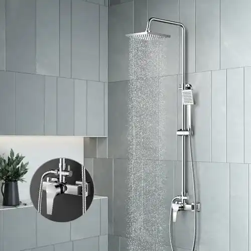 Duscharmatur Komiro Duschset mit Armatur und Duschsystem