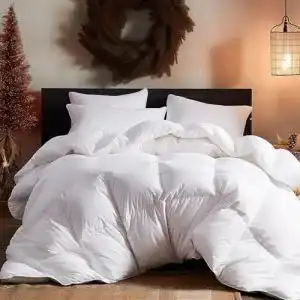 Daunendecke 200 x 200 cm mit 80% Daunen und 20% Federn