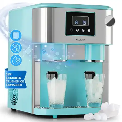 Klarstein Slush-Maschine und Eiswürfelmaschine 1,8L für Crushed und Bullet Eis