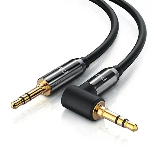 CSL 2m Audio Klinkenkabel mit 90 Grad Stecker