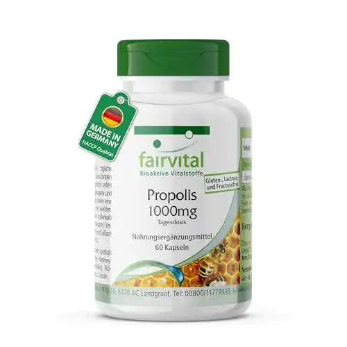 Propolis Kapseln Fairvital 1000mg Tagesdosis 60 Stück