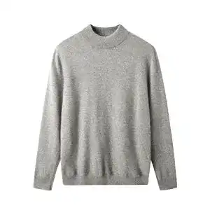 Kaschmir-Pullover für Herren von Zhili in einfarbigem Design