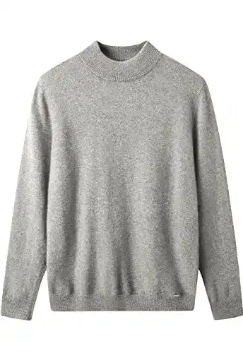 Kaschmir-Pullover für Herren von Zhili in einfarbigem Design