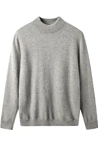 Kaschmir-Pullover für Herren von Zhili in einfarbigem Design