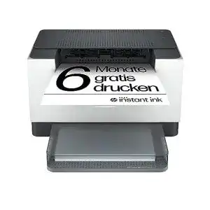 HP LaserJet 6GW62E Laserdrucker in Weiß mit beidseitigem Druck