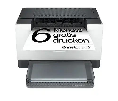 HP LaserJet 6GW62E Laserdrucker in Weiß mit beidseitigem Druck
