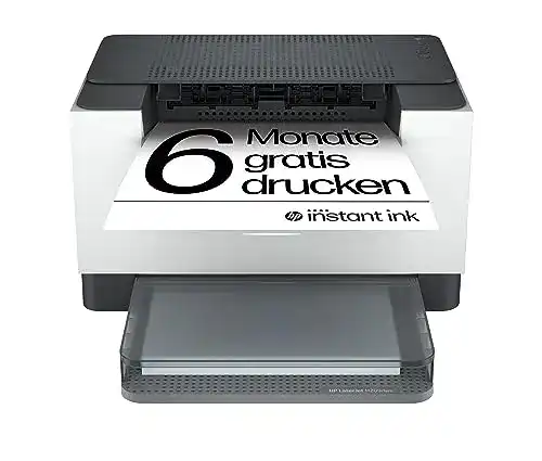 HP LaserJet 6GW62E Laserdrucker in Weiß mit beidseitigem Druck