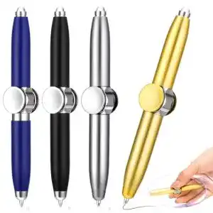 Fidget Pen Set mit 4 Spinning-Pens und LED Licht