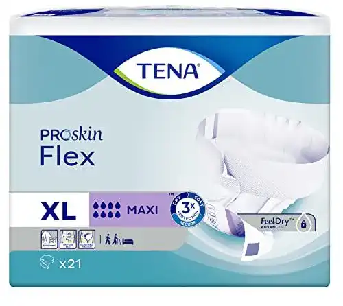 Tena Flex Maxi Extra-Large (XL) Inkontinenz-Windeln mit Klettverschluss
