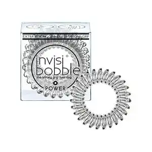 Invisibobble Power Haargummi Crystal Clear für dickes Haar, 3 Stück