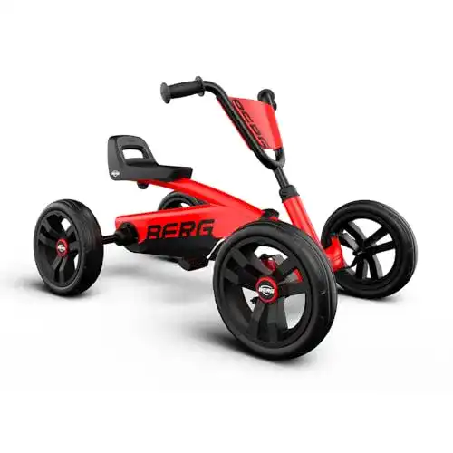 Berg Pedal-Gokart Buzzy Red für Kinder, sicheres Fahrvergnügen