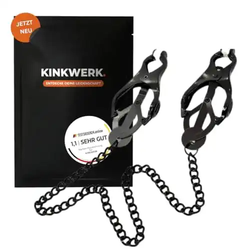 Nippelklemmen Kinkwerk mit Kette und Silikon-Stimulationspads