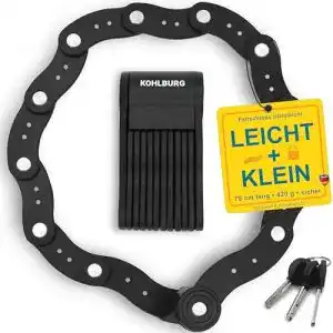 Fahrradschloss Kohlburg 420g mit Halterung für mobile Sicherheit