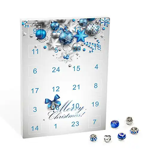 Schmuck Adventskalender Valiosa 2025 mit Halskette und 22 Anhängern