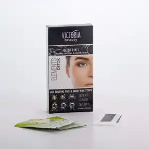 Kaltwachsstreifen von Victoria Beauty für Gesicht und Bikinizone
