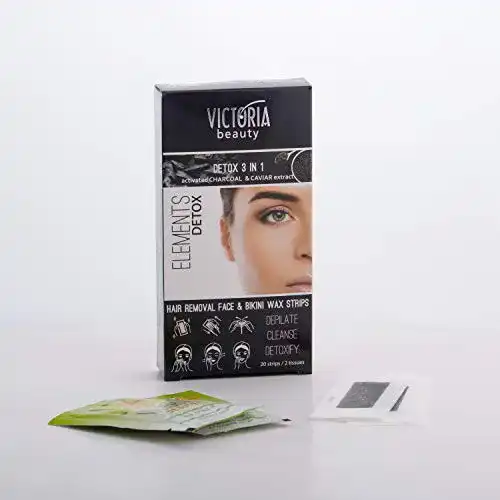 Kaltwachsstreifen von Victoria Beauty für Gesicht und Bikinizone
