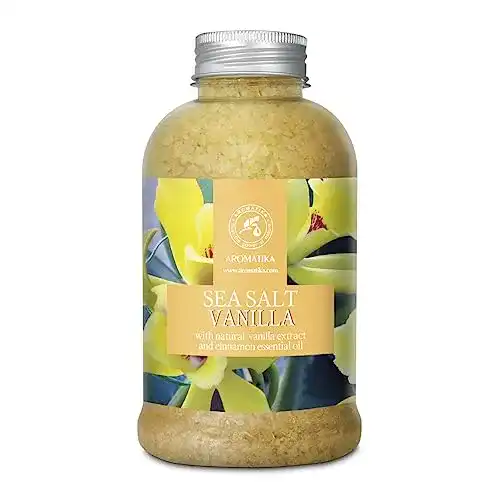 Badezusatz Meersalz Vanille 600g – Natürlicher Badezusatz für Entspannung