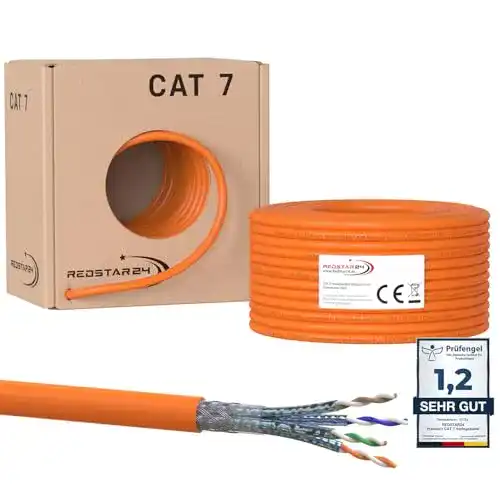 Netzwerk Verlegekabel RedStar24 CAT 7 50m