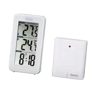 Hama Funk Wetterstation EWS-152 mit Außensensor und Thermometer