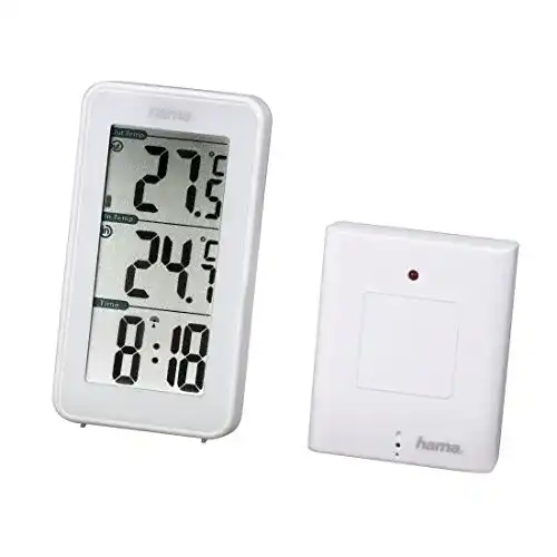 Hama Funk Wetterstation EWS-152 mit Außensensor und Thermometer