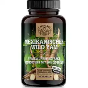 Yamswurzel-Kapseln 1000mg pro Tagesdosis von Scheunengut