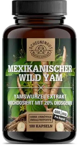 Yamswurzel-Kapseln 1000mg pro Tagesdosis von Scheunengut